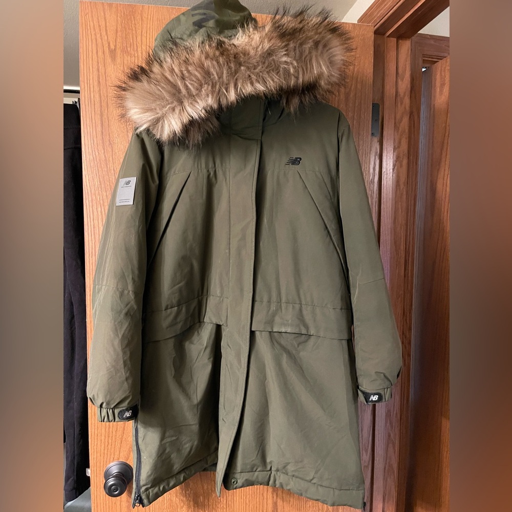 New Balance Army Green Parka